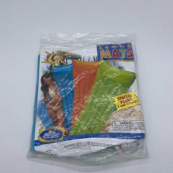 Pool Mats 2 Pack Special 72 x 27 Blue Green Swim - Picture 3 of 8